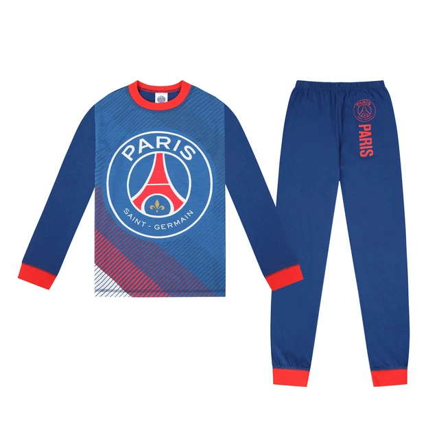 Pyjama Officiel Manchester City FC - Garçon, Manches Longues, Taille 2-12 Ans