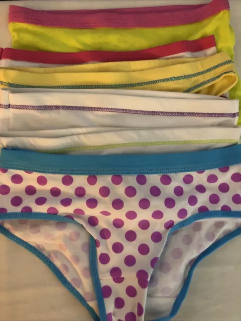 6 PACK Hanes X-Temp Girls Assorted Underwear Panties Multicolor Size Large  NWOT