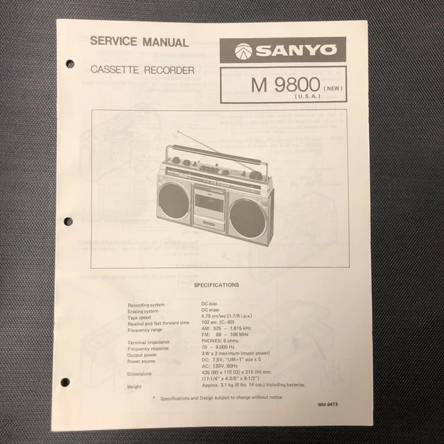 Manuals, Vintage Parts & Accessories, Vintage Sound & Vision