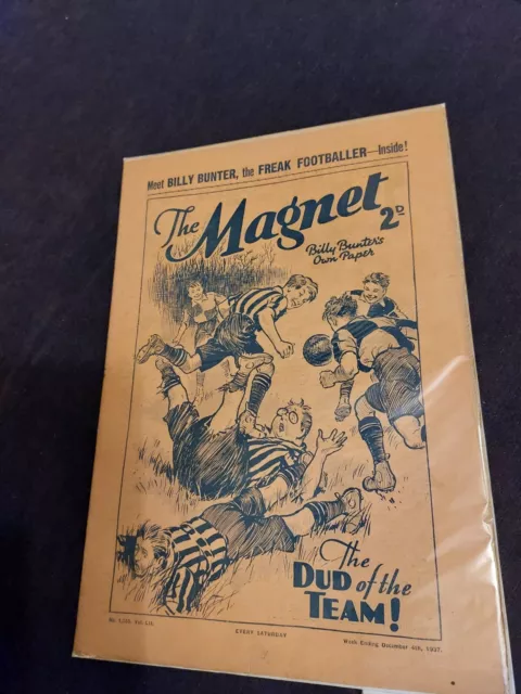 Vintage Magnet Comic 4 DECEMBER 1937 Greyfriars Billy Bunter Harry Wharton 1555