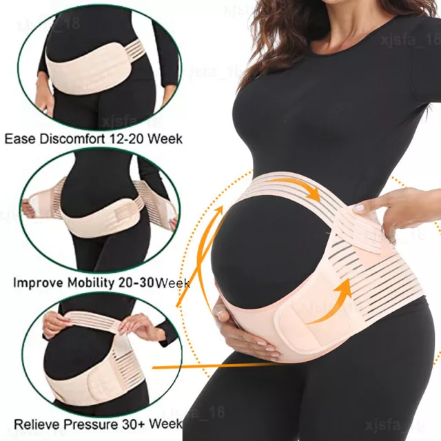 Maternity Pregnancy Belt Lumbar Back Support Waist Band Belly Bump Brace Strap