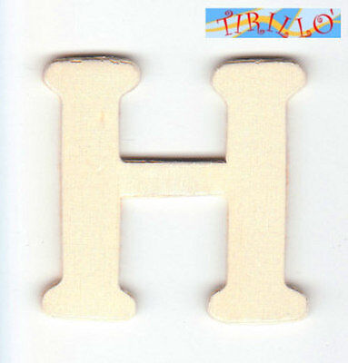 Lettere in Legno Decoupage Alfabeto dalla A alla Z 130 Pezzi 2 cm Decorazioni Fair 