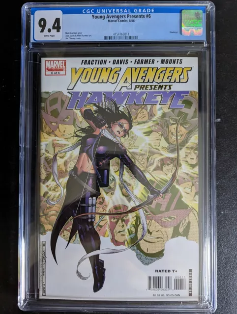 Young Avengers Presents #6 Marvel CGC 9.4 WP Hawkeye Kate Bishop