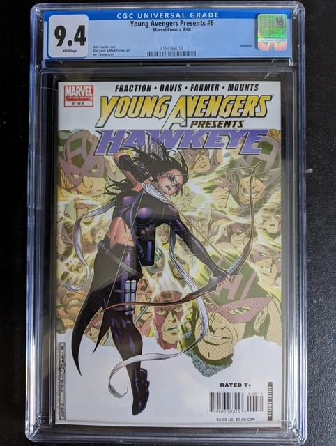 Young Avengers Presents #6 Marvel CGC 9.4 WP Hawkeye Kate Bishop
