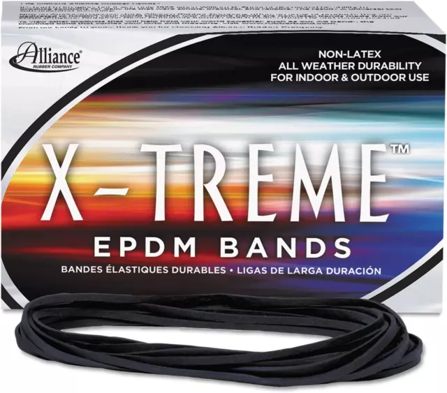 X-Treme File Bands - Long Lasting 7 X 1/8 Inches Black EPDM Non-Latex Archival F