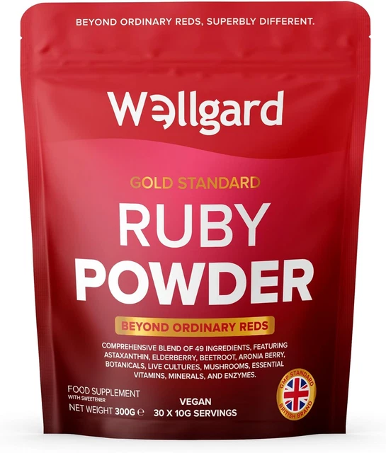 RUBY POWDER, VITAMINS, Minerals, Fruits, Botanicals, Fibre, Live