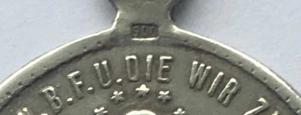 ANHÄNGER WUNDERTÄTIGE MEDAILLE- O. Maria, ohne Sünde empfangen- 900er ...