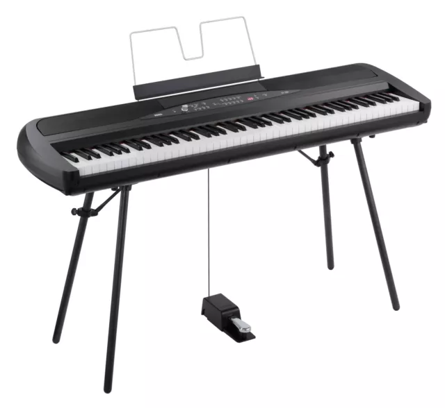 Korg SP-280 BK pianoforte portatile 88 tasti pedale MIDI pianoforte digitale supporto nero