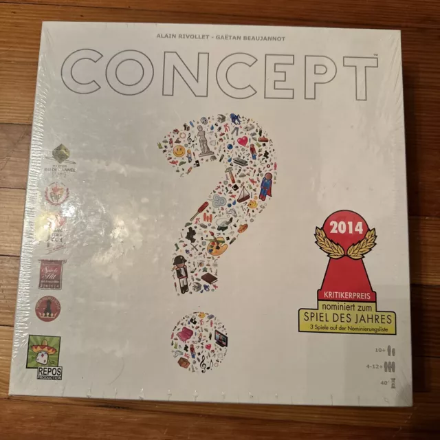 CONCEPT - Board Game by Alain and Gaetan - New & Sealed - 2014 Award Winner.