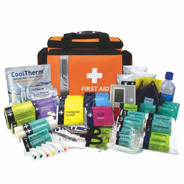 First Aid Kit Trauma Major Incident Large Orange Waterproof Pursuit Pro Bag