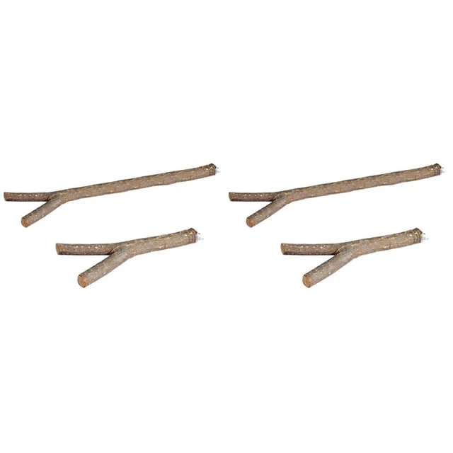 4 Pcs Vogelständer Aus Papagei Stehend Ast Spielzeug Vogelregal