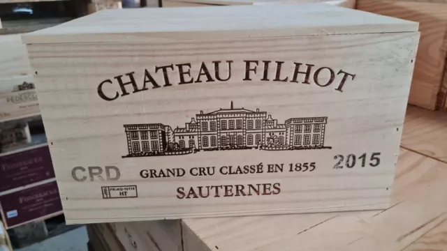 Château Filhot 2015 Gcc Sauternes  1 Cbo 6 Btl Wine Spectator : 92/100 Superbe !