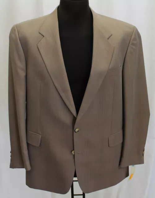 Giacca uomo Ferkinghoff Made in Germany High Twist lana vergine marrone taglia 54 k