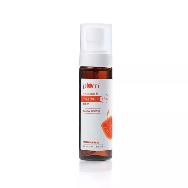 Tonique prune 1,5 % vitamine C avec mandarine pour une peau éclatante, 100 ml