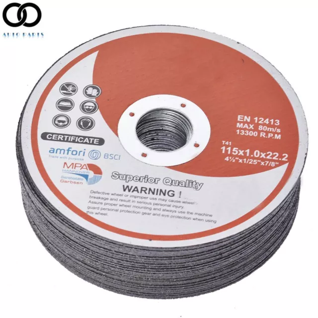 PACK 50 4.5"×.040"×7/8" Cut-off Wheel-Metal & Stainless Steel Cutting Discs