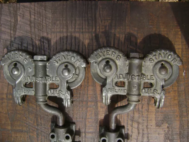 Antique Vintage Cast Iron FE Myers Barn Door Rollers Barn Farm Tool