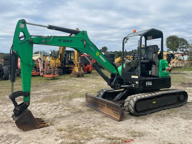 2014 Bobcat E50 Mini Excavator Rubber Tracks Backhoe Aux Hyd Diesel
