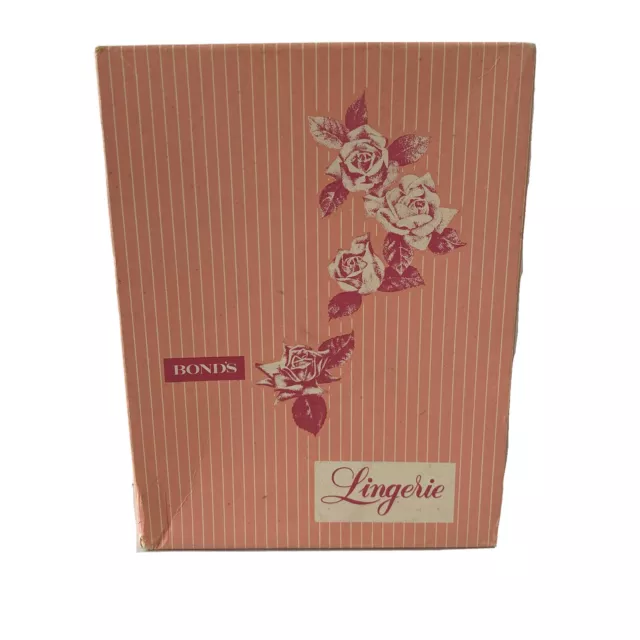 Vintage BONDS Women's Lingerie Empty Box Pink Glovesilk Pantee Panties Australia