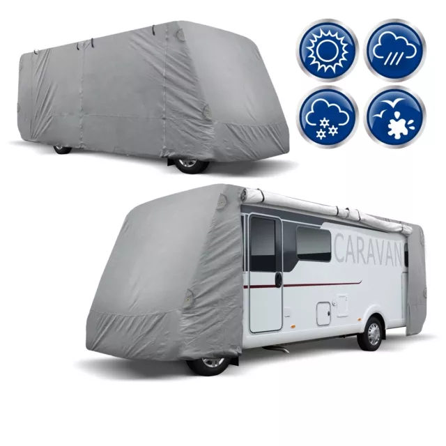Housse de protection caravane camping-car bâche complète XL 870 x 235 x 275  cm