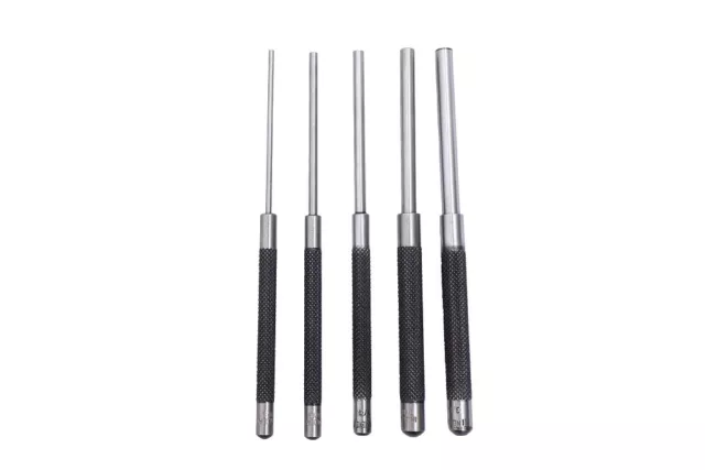 5 Piece 8" Long Pin Punch Set, 1 Pack