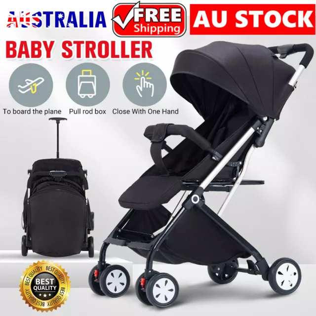 Portable Travel Pram Baby Stroller Double Shock Absorbers Pushchair Kids Trolley
