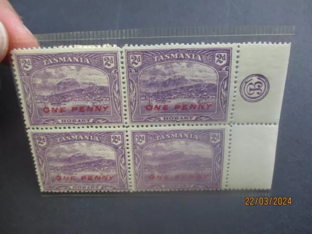 Australian State Stamps: Tasmania Mint Variety - FREE POST! (T3930)