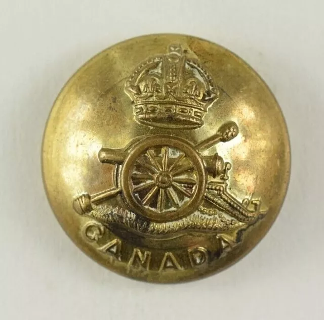 EARLY ROYAL CANADIAN Artillery Regiment Uniform Button Original 2 E10BT ...