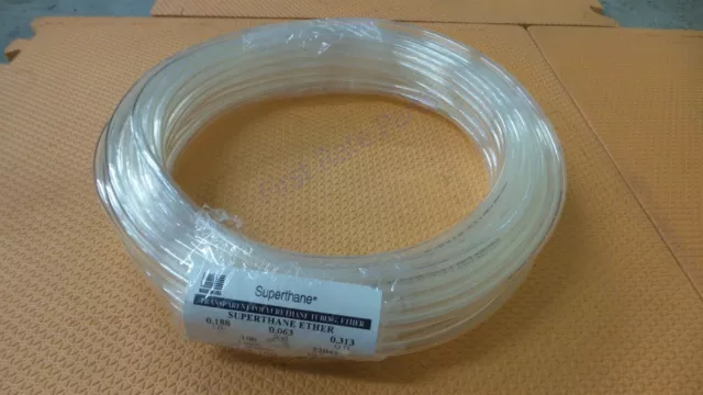 Superthane 2100455-100 Clear Polyurethane Tubing 2100455 3/16 ID X 5/16 OD 100ft