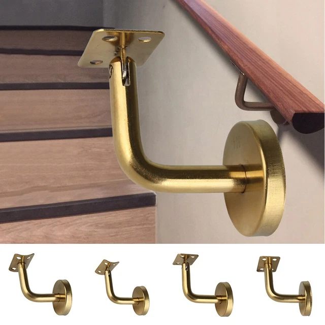 Juego de soporte de pared de pasamanos de acero inoxidable 5 piezas soporte juego de fijación