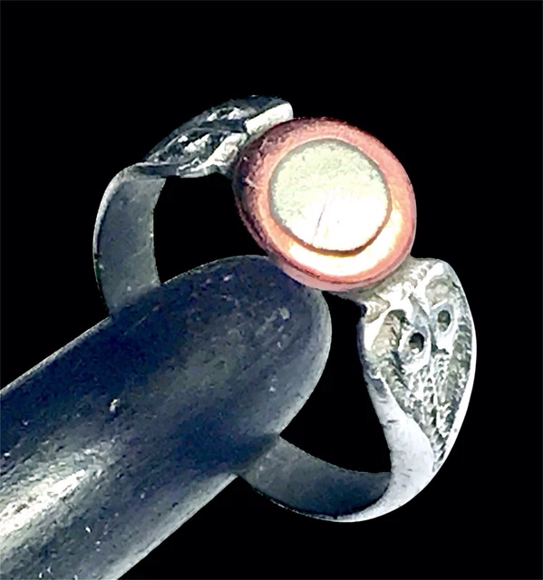 Bague Alliance Ancienne En Aluminium Art Du Poilu - Taille 60, Vintage