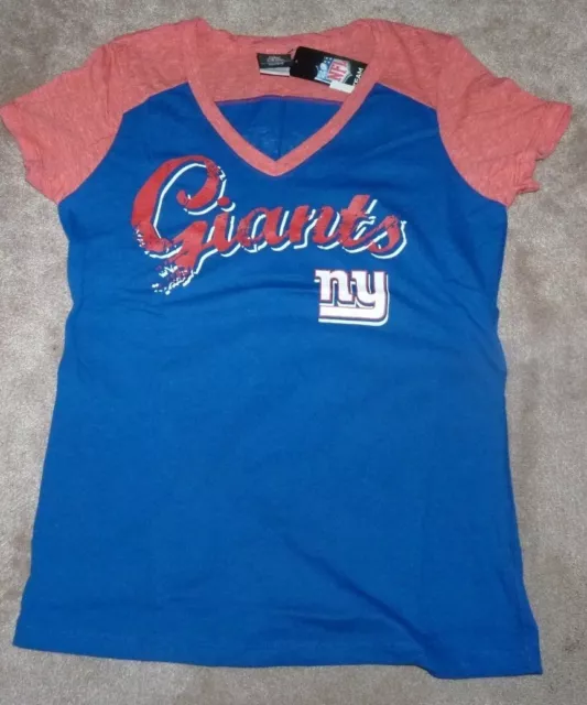 NEW NFL NY New York Giants Football  Women Ladies T Shirt L Large NEW NWT