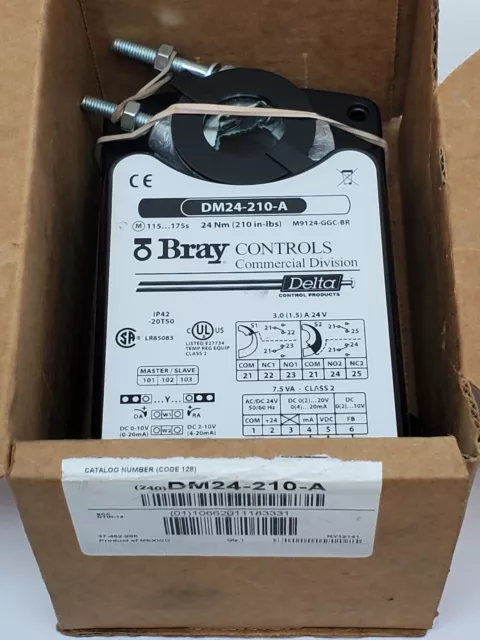 Bray Controls DM24-210-A Electric Actuator Non-Spring Return 24V 210 Lb.In. (HR)