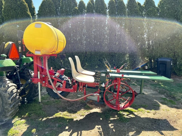 Mechanical Transplanter - One Row Farm/Garden Plant Transplanter, Two Seat