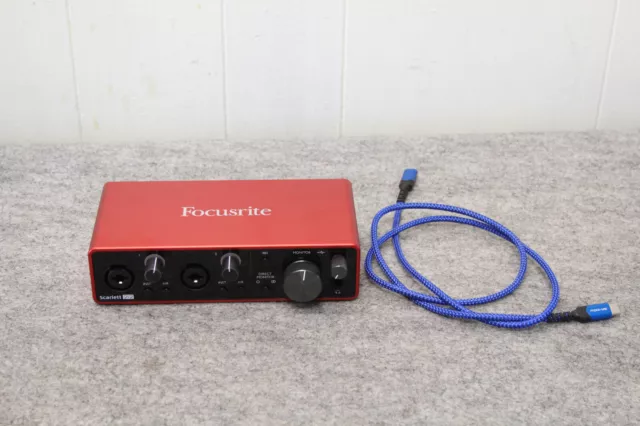 Focusrite Scarlett 2i2 3rd Gen. 2-Channel USB-C Audio Interface with cable