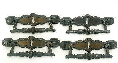Set of 4 Antique Brass Drawer Pull Handles - Stamped BPC 573 - 5 1/2" Length