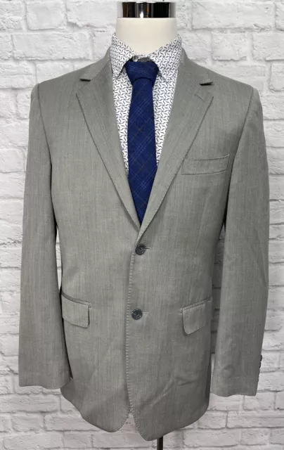 Max Davoli Baroni Men’s Super 150s Wool Sport Coat Blazer 40L