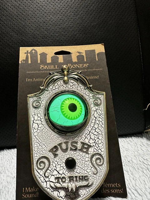 GEMMY HAUNTED EYEBALL Doorbell Animated Halloween Animatronic Spooky