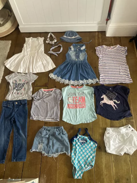 Pacchetto di abiti estivi per bambine 2-4 anni, 12 pezzi, piccola barca
