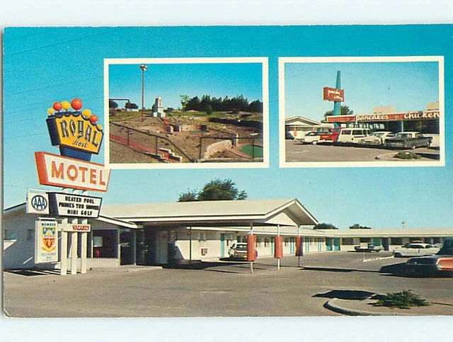 Unused Pre-1980 ROYAL HOST MOTEL Las Cruces NM u7385@