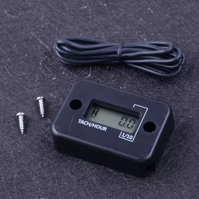Waterproof Digital Tachometer Counter Hour Meter fit for 4 Stroke Gas Motor