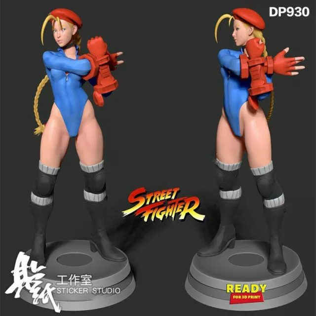 Lindenking a507 street fighter cammy branco 1/6 3d resina garagem figura  kits gk modelo sem pintura branco-coleção de filme para pintor