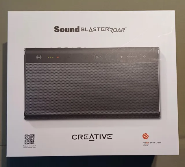 CREATIV Soundblaster ROAR SR 20A, akkubetriebene Musikbox im Buchformat.