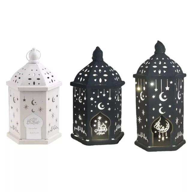 LED Wind Lights Moon Star Ornaments for Home Eid Islamic