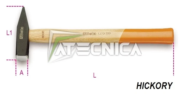 Marteau Beta 1370 200 g type allemand pour mécaniciens manche en bois