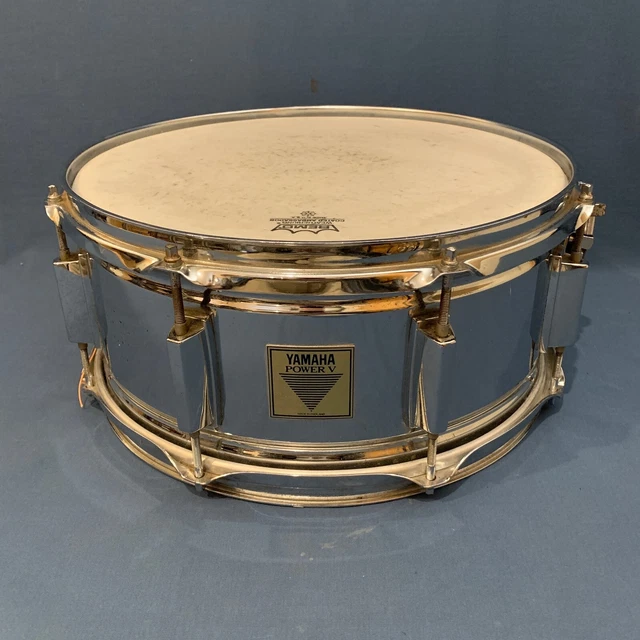 YAMAHA POWER V Snare Drum 6.5” x 14” Needs Work Made in England 58.06