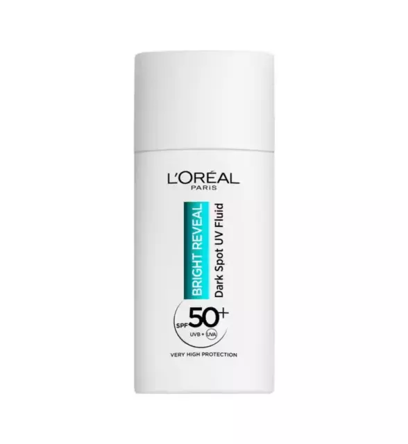 L'Oreal Paris BRIGHT REVEAL Dark Spot UV Fluid SPF 50+ 50ml New