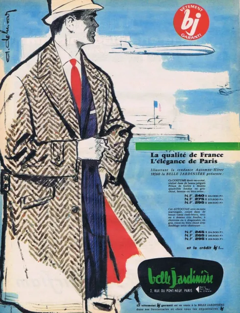 PUBLICITE ADVERTISING 045 1959 LA BELLE JARDINIERE par Delannoy
