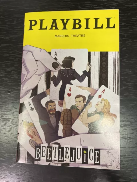 BEETLEJUICE Sep 2022 Broadway Playbill! PLAYING CARDS Limited Edition Cover Art!