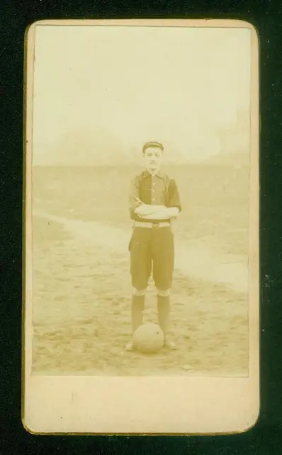 S10, 752-6, 1860s, CDV Card, Unknown Rugby Player, England