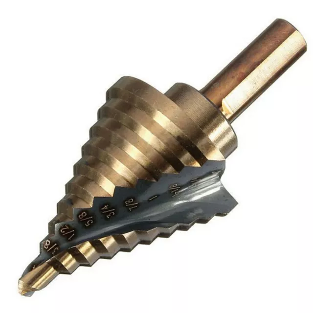 NEW 1/4" to 1-3/8" Step Drill Bit Cobalt M42 Reamer UNIBIT Lifetime Warranty USA
